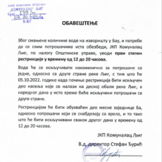 04/10/2022 – Restrikcije vode